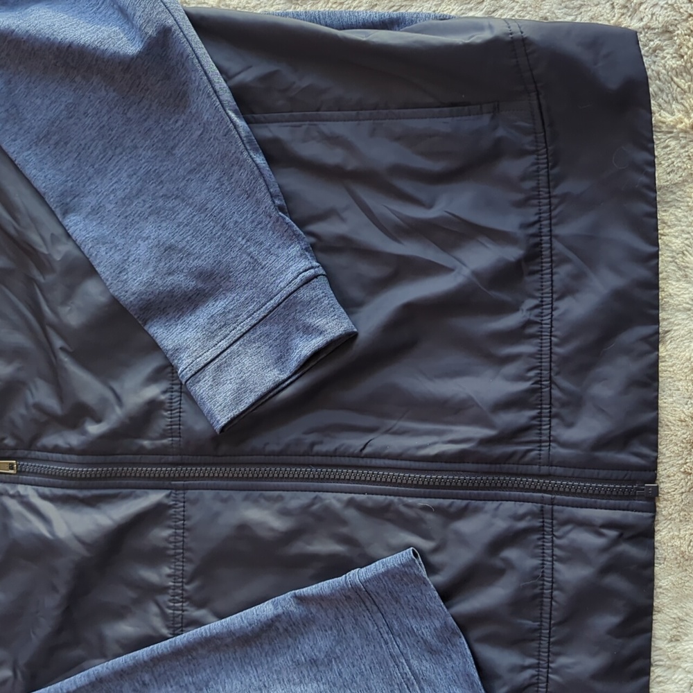 Cutter & Buck Navy Blue Stealth Hybrid Quilted Full Zip Windbreaker Size XL - Picture 4 of 6